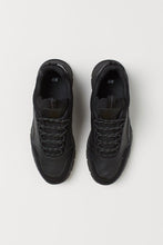 Beige faux suede runner trainers